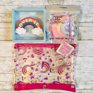 ✨4/$25✨ Rainbow Set - Bath Burst, Pencil Pouch & Box Decor